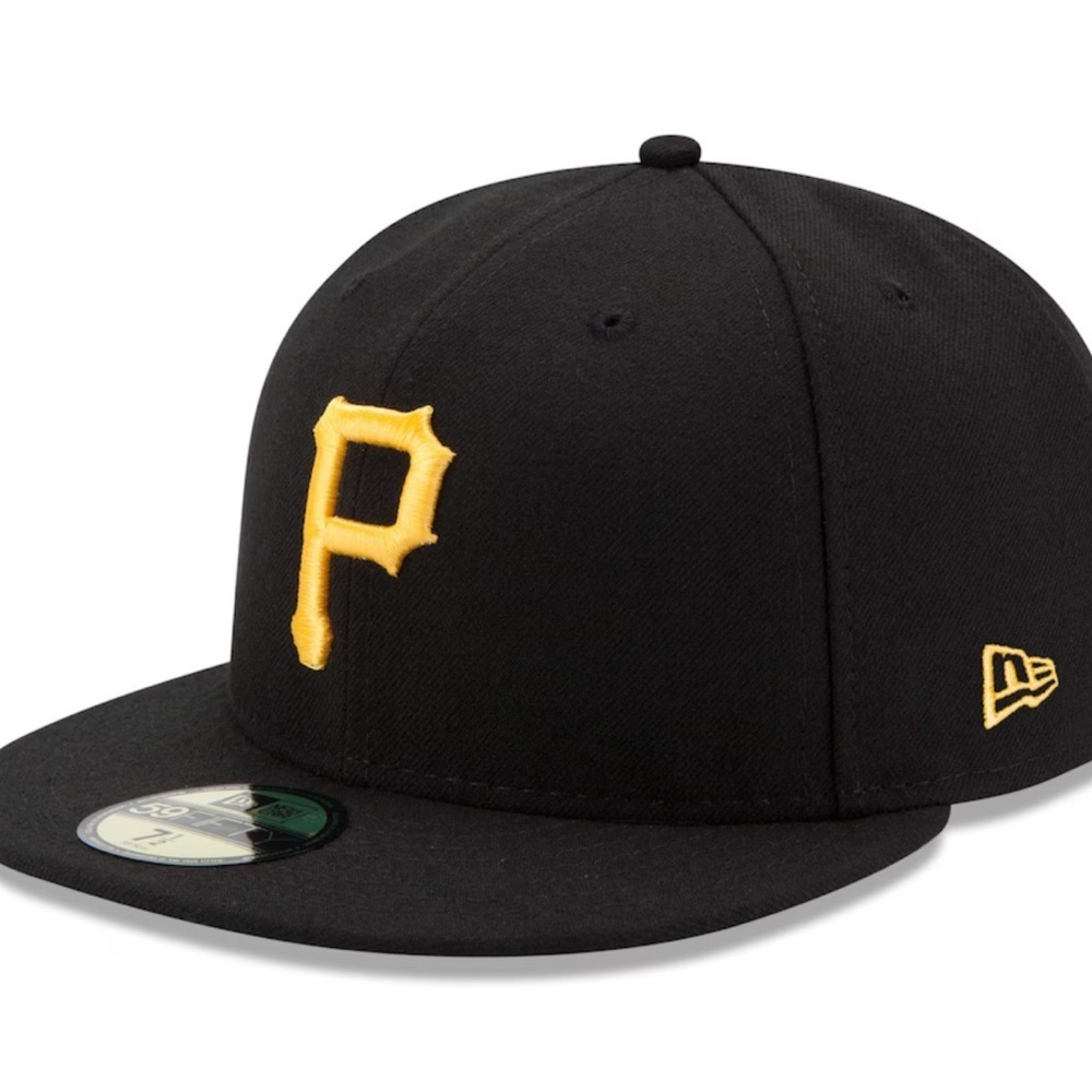 New Era Pittsburgh pirates black hat authentic collection 7 1/8